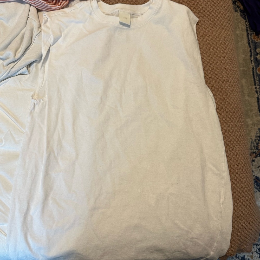 white business casual loose tank top